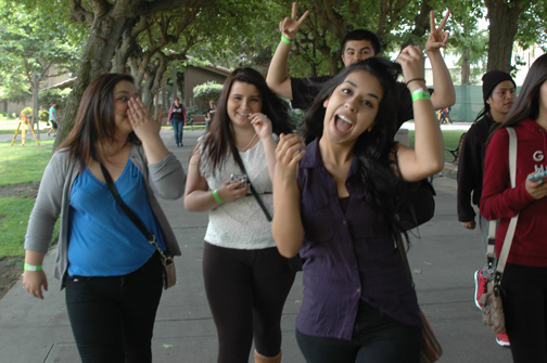 Students on a field trip