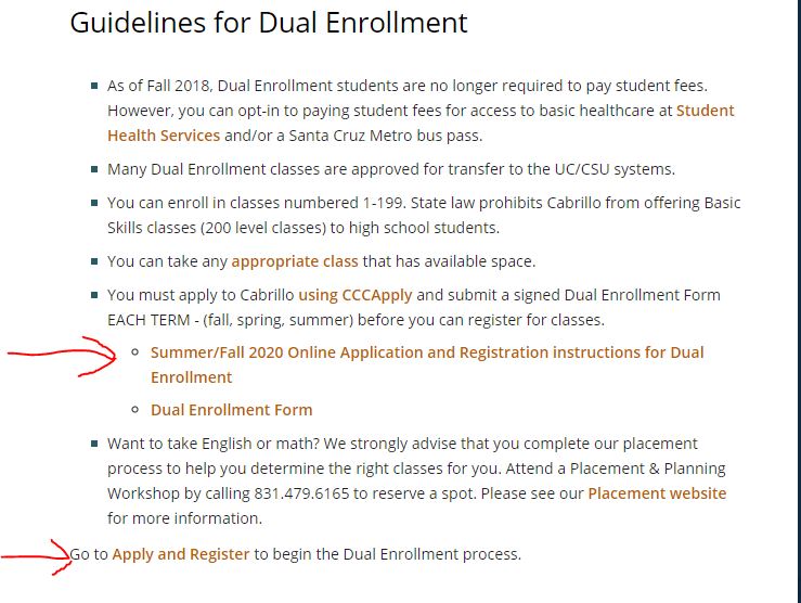 dual enrollement